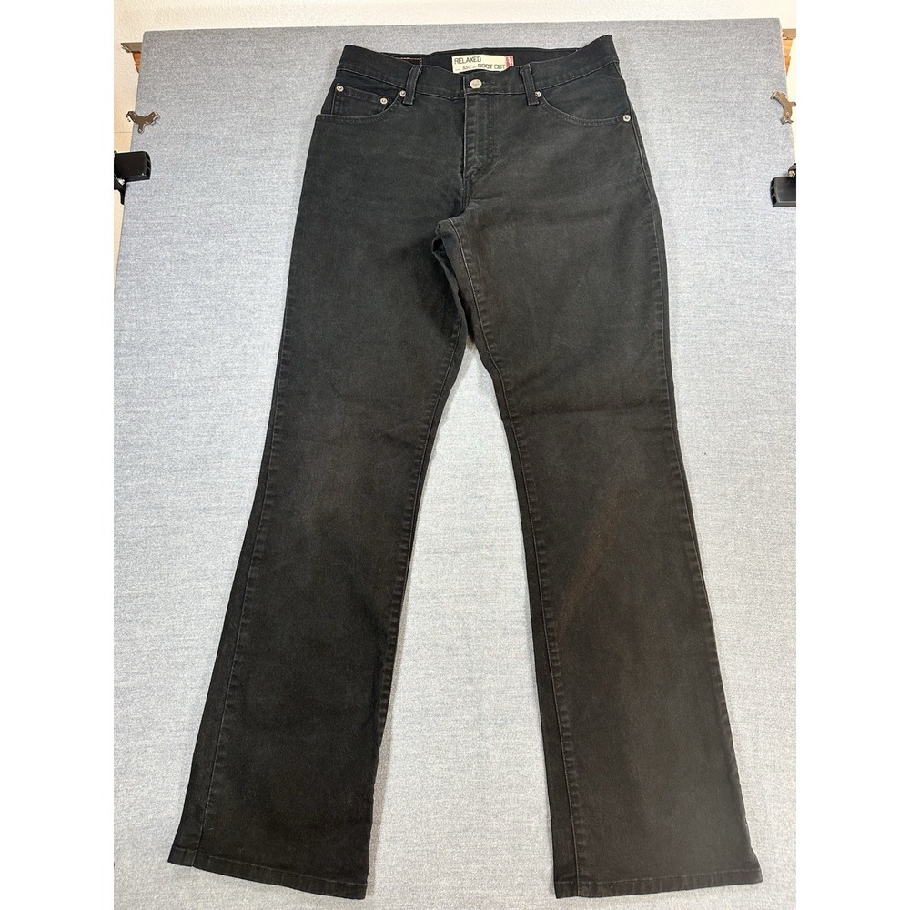 Levi's 551 Jeans Women's 10L Black Relaxed Bootcut Y2K 2000s Long